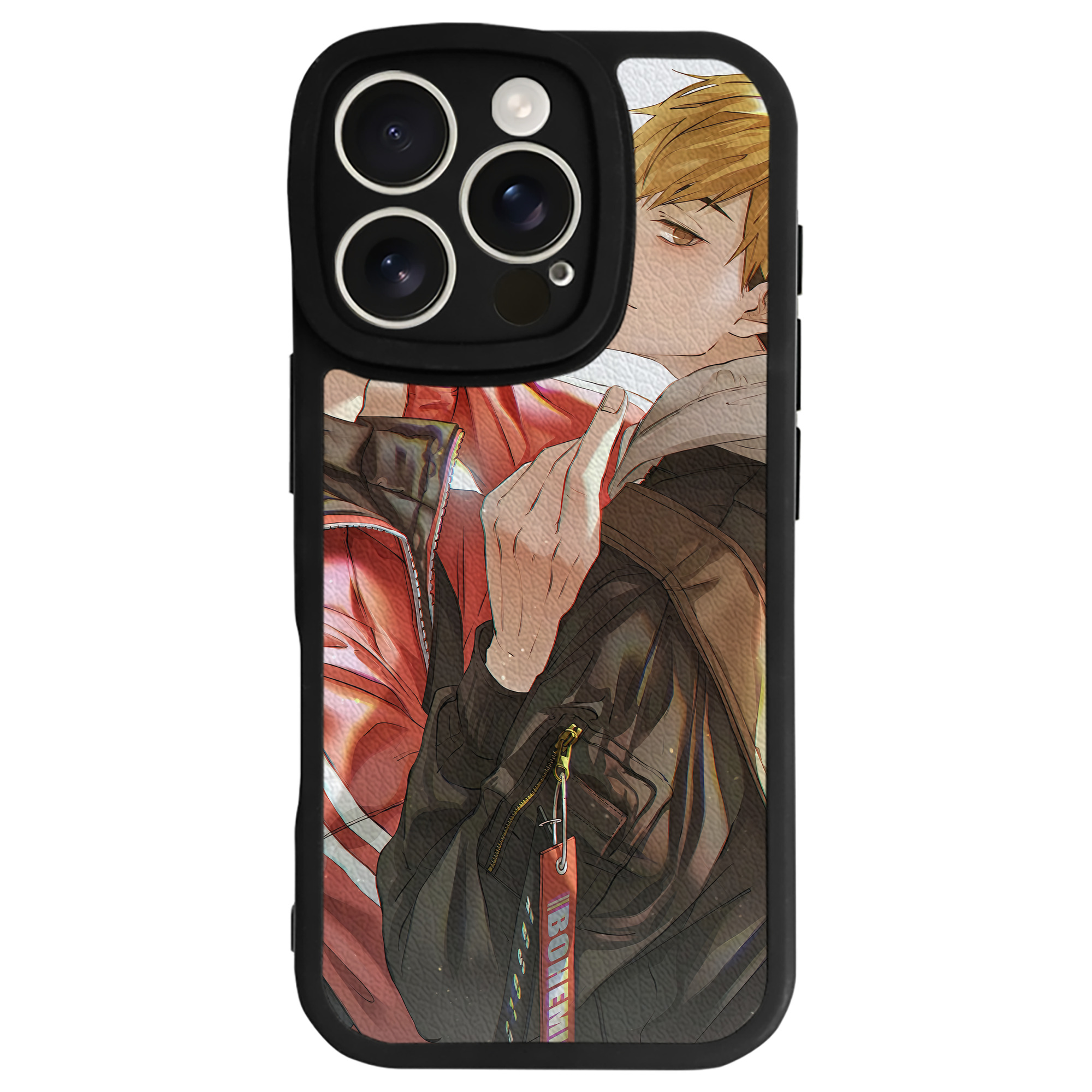 （画像用） ハイキュー!! Haikyu!! 【iPhone 16シリーズ対応】シリコンスマホケース（レザー調） 材質：シリコン